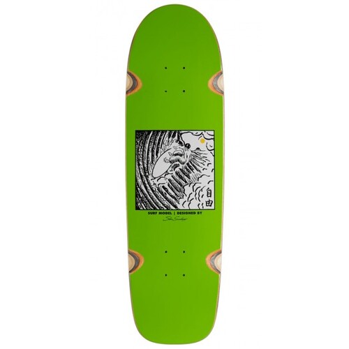 Polar Skate Co. Deck Freedom Shin Sanbongi Lime 9.0 Inch Width