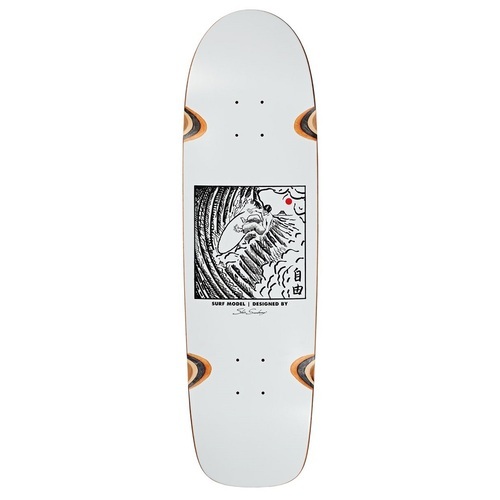 Polar Skate Co. Deck Freedom Shin Sanbongi White 8.75 Inch Width