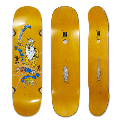 Polar Skate Co. Deck Spider King Oskar Rozenberg Wheel Well P2 8.5 Inch Width Assorted Stain