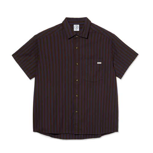 Polar Skate Co. Shirt Mitchell Purple/Chocolate [Size: Mens Small] [Colour: Purple]