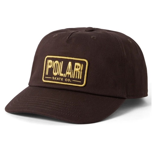 Polar Skate Co. Hat Earthquake Patch Brown