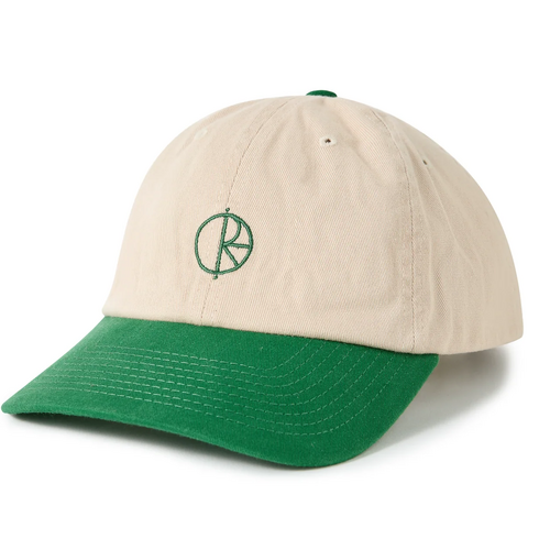 Polar Skate Co. Hat Sai Stroke Logo Ecru/Green M/L