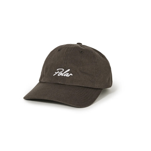 Polar Skate Co. Hat Sai Cap Varsity Logo Brown
