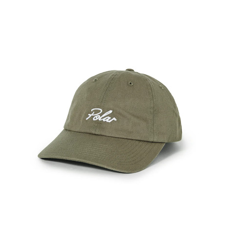 Polar Skate Co. Hat Sai Cap Varsity Logo Khaki