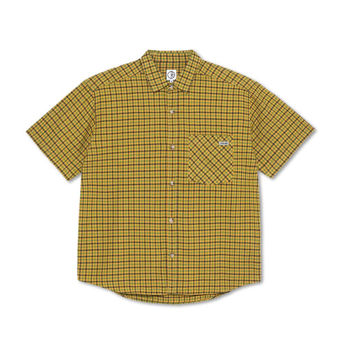 Polar Skate Co. Shirt Mitchell Twill Yellow [Size: Mens Large]