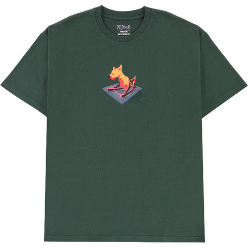 Polar Skate Co. Tee Dog Dark Green [Size: Mens Medium]