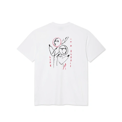 Polar Skate Co. Tee Life In A Bubble White [Size: Mens Medium] [Colour: White]