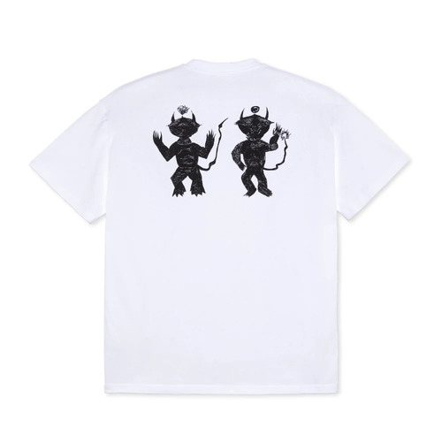 Polar Skate Co. Tee Little Devils White [Size: Mens Medium]