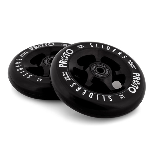 PROTO Wheels Classic Sliders 110mm Black on Black