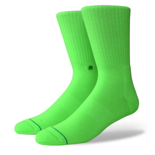 Stance Socks Icon Athletic Neon Green US 9-13