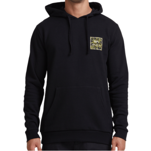 RVCA Jumper Hood PO VA All The Ways Black/Camo [Size: Mens Medium]