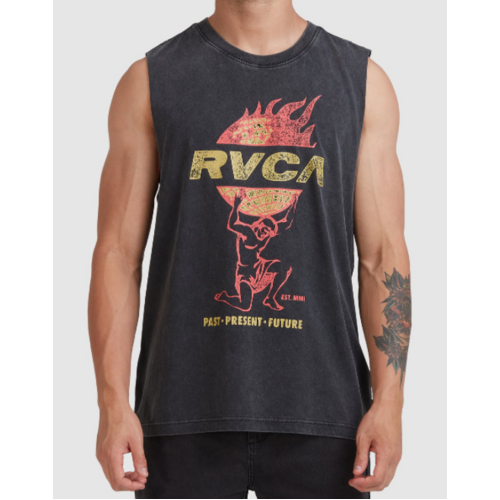 RVCA Muscle Atlas Pirate Black [Size: Mens Medium]
