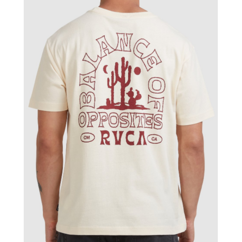 RVCA Tee Joshua Tree Bleached [Size: Mens Medium]