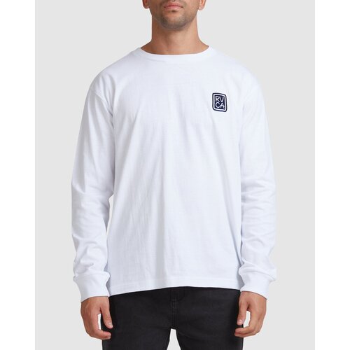RVCA Tee L/S Noodles White [Size: Mens Medium]