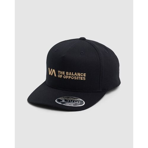 RVCA Hat Linear Pinched Trucker Black