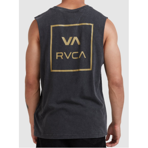 RVCA Muscle VA All the Ways Black Acid [Size: Mens Small]