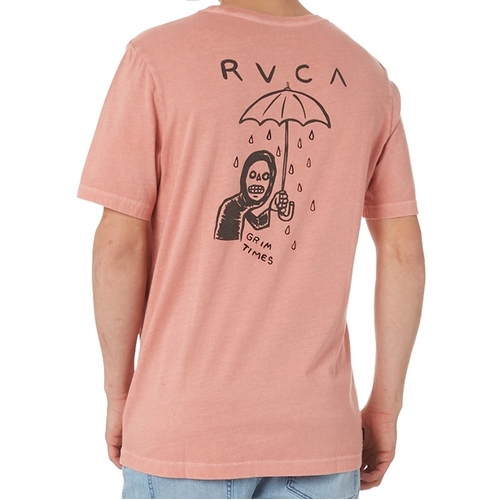RVCA Tee Grim Times Melon [Size: Mens Small]