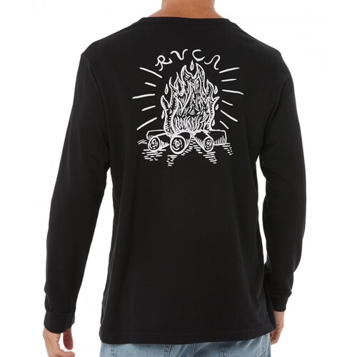 RVCA Tee L/S Camp Harmony Black
