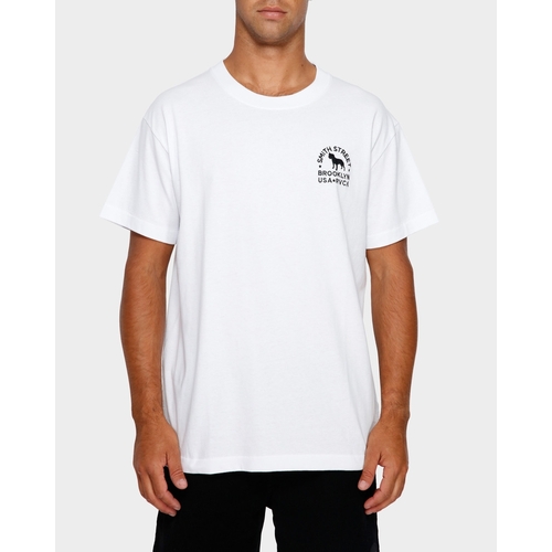 RVCA Tee Smith Street Wicks White