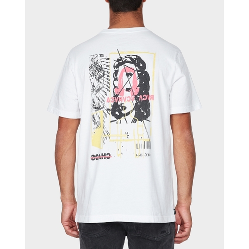 RVCA Tee Chaos White [Size: Mens Medium]