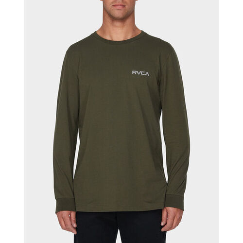RVCA Tee L/S Keyliner Forest [Size: Mens Medium]