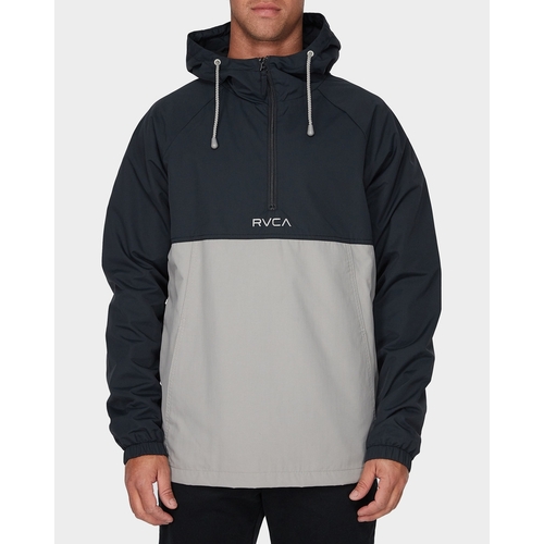 RVCA Jacket Easy As Half Zip Black [Size: Mens Medium]