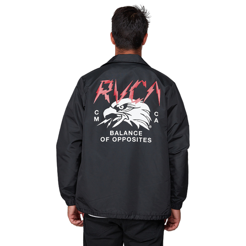 RVCA Jacket Berni Coaches Black [Size: Mens Medium]