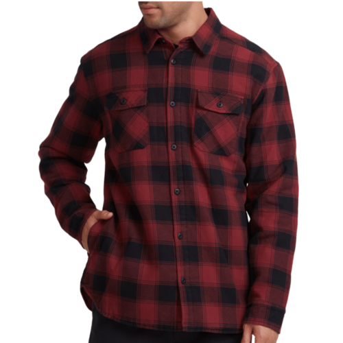RVCA Shirt Replacement Red Flannel [Size: Mens Medium]