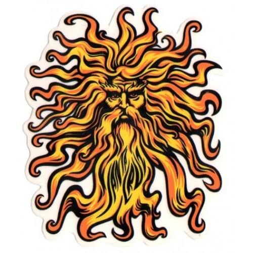 Santa Cruz Sticker Sungod 6 Inch