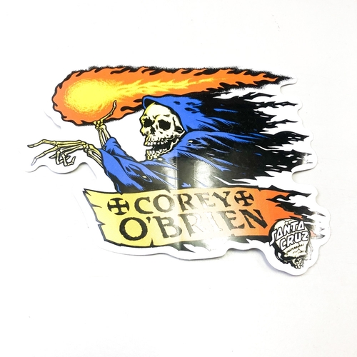 Santa Cruz Sticker Corey Obrien Reaper 6 Inch