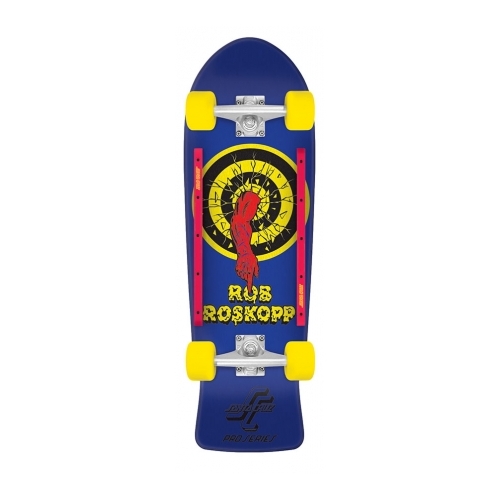 Santa Cruz Complete Roskopp Target 80s Cruzer Blue 10 x 31
