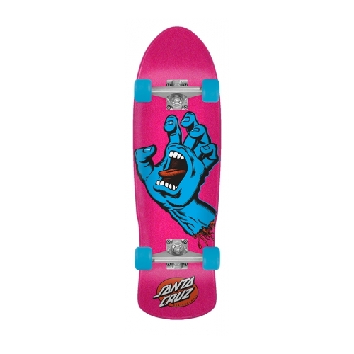 Santa Cruz Complete Screaming Hand 80s Cruzer Pink/Blue 9.42 x 31.88