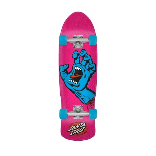 Santa Cruz Complete Screaming Hand 80s Cruzer Pink/Blue 9.42 x 31.88