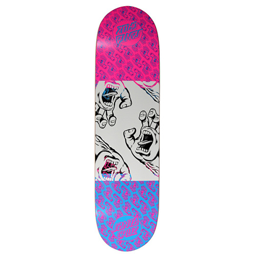 Santa Cruz Deck Many Hands Twin Tip Neon 8.25