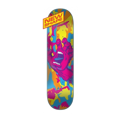 Santa Cruz Deck Screaming Hand Camo Wide Tip 8.375 x 32