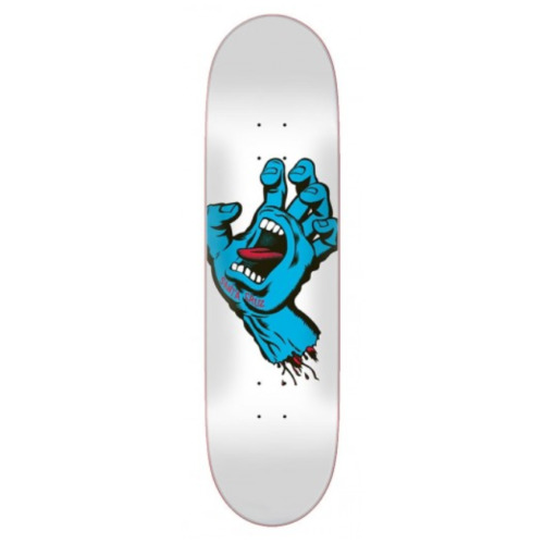 Santa Cruz Deck Screaming Hand White Taper Tip 8.375 x 32.1