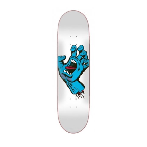 Santa Cruz Deck Screaming Hand White Taper Tip 8.25 x 32.0