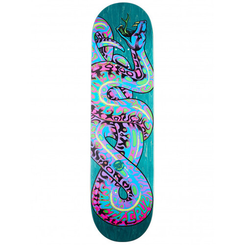 Santa Cruz Deck Kendall Snake Green/Neon 8.25 x 32