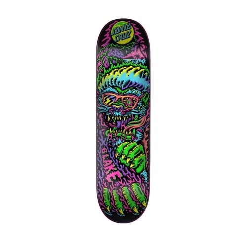 Santa Cruz Deck Johnson Beach Wolf Neon 8.375 x 32