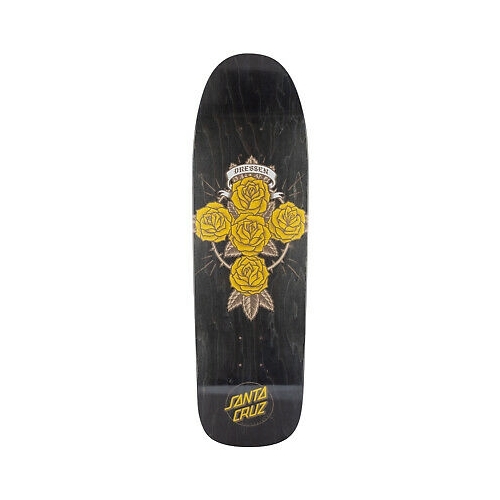 Santa Cruz Deck Dressen Rose Cross Preissue Black/Gold 9.31 X 31.9
