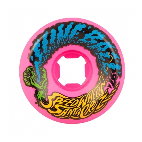 Santa Cruz Wheels Slimeballs Vomit Mini Neon Pink 56mm 97a