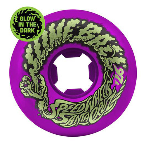 Santa Cruz Wheels Slimeballs Vomit Mini Neon Purple 56mm 97a