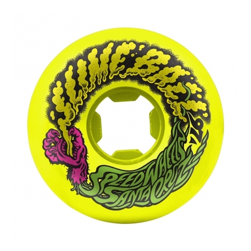 Santa Cruz Wheels Slimeballs Vomit Mini Neon Yellow 56mm 97a