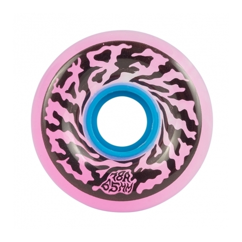 Santa Cruz Wheels Swirly Trans Pink 78a 65mm