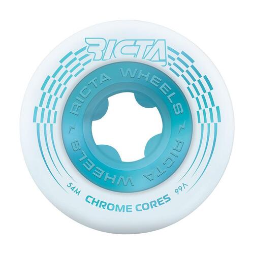 Ricta Wheels Chrome Core White Teal 99a 54mm