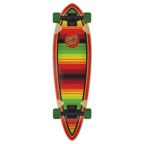 Santa Cruz Complete Serape Dot Pintail Cruzer 9.2 x 33