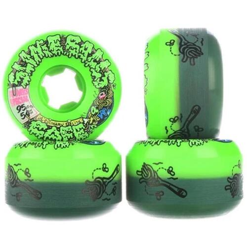 Santa Cruz Wheels Café Vomit Double Take Green/Black 95a 54mm