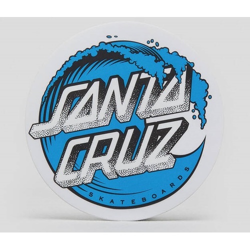 Santa Cruz Sticker Stipple Wave Dot Blue 3.2 Inch