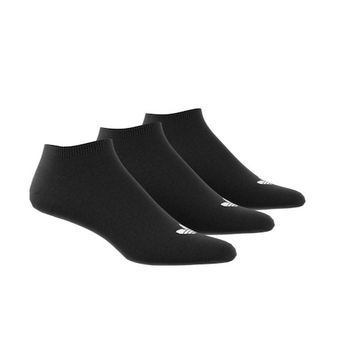 Adidas Youth Socks Low Trefoil Liner 3pk Black US 13k-2.5