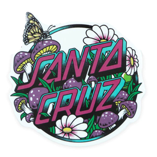 Santa Cruz Sticker Mushroom Monarch Dot 3.5 Inch